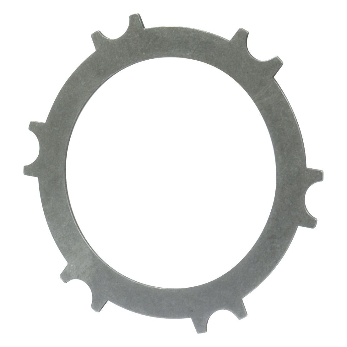 A circular metal washer with six irregular tabs extending outward, resembling the intricate design of a Sparex PTO Clutch Plate (Sparex Part No. S.56857) used in International Harvester machinery.