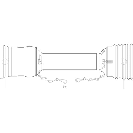 PTO Guard - Easylock - Wide Angle, (Lz) Length: 1510mm, Size: Large.
 - S.117969 - Farming Parts