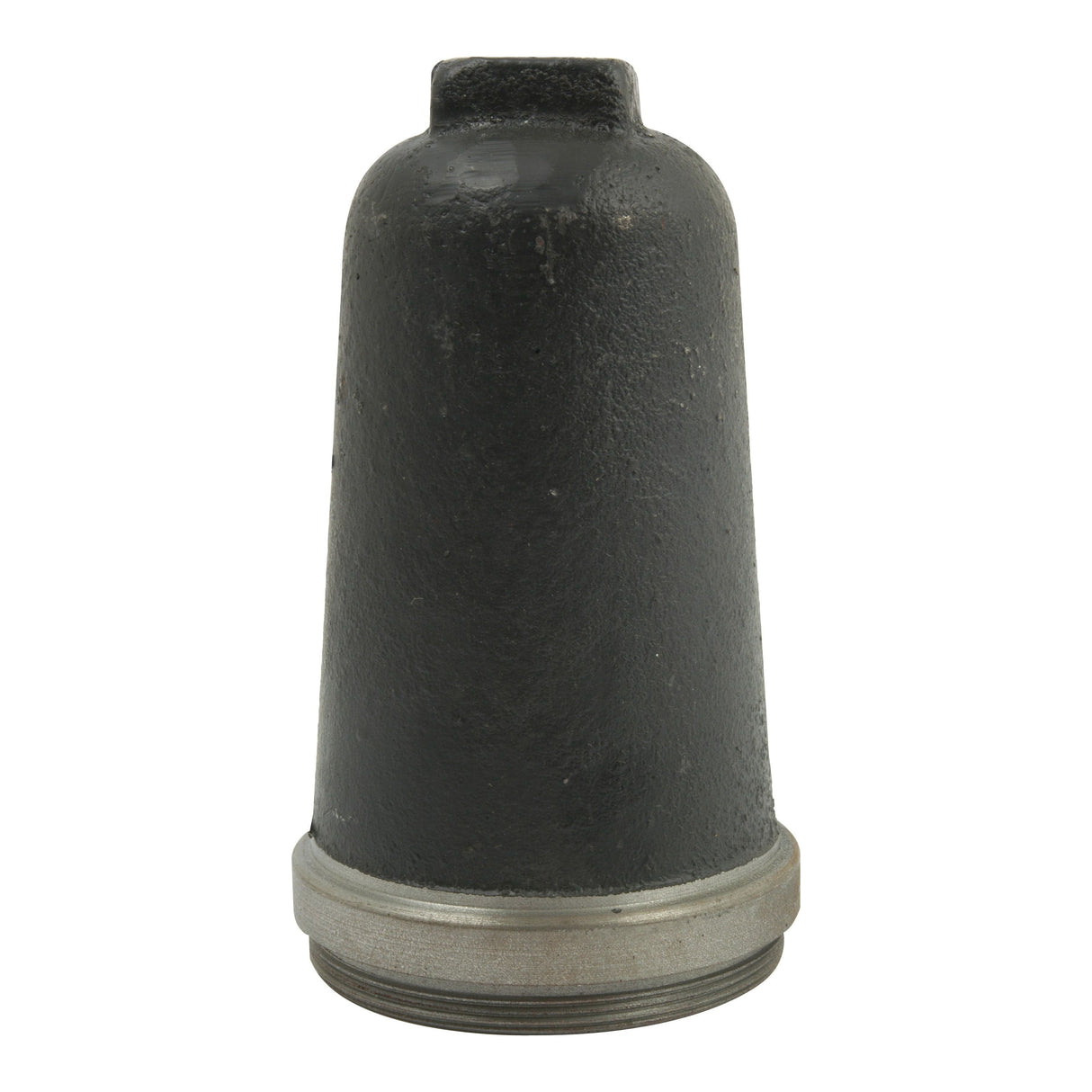 A PTO cap, Sparex Part No. S.41311, featuring a dark gray, cone-shaped metal design and a threaded silver base, typically used on tractors such as Landini or Massey Ferguson.