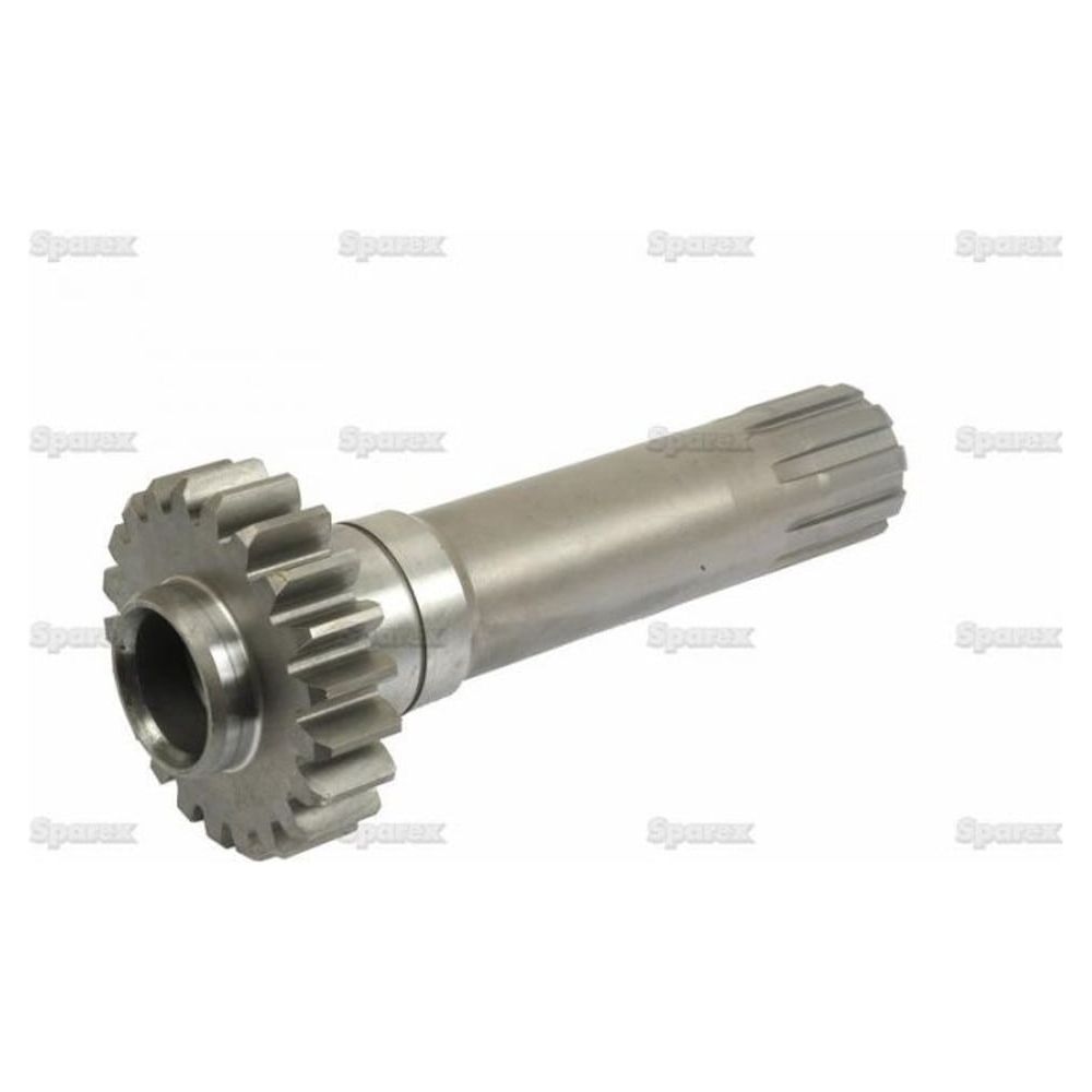 The Sparex PTO Shaft - S.56949 is a metallic component featuring multiple teeth and grooves, designed for use in machinery to transmit power and motion efficiently, ensuring optimal RPM management.