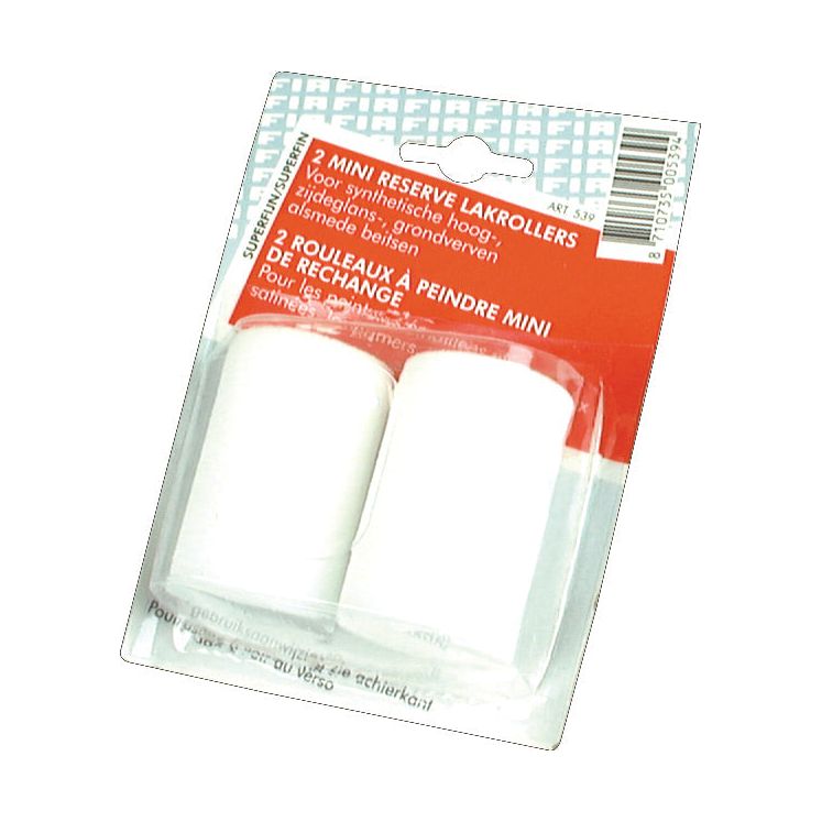 A blister pack containing two white "Paint Roller with Flat End 50mm x 2mm" covers (Sparex Part No. S.56307) from the brand Sparex, with text in multiple languages on the packaging.