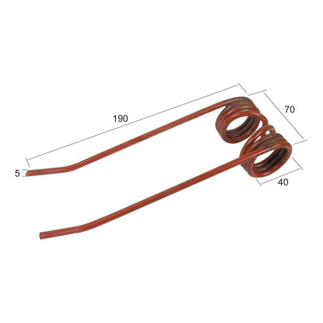 Pick-Up Haytine - - -  Length:190mm, Width:70mm,⌀5mm - Replacement for Welger
 - S.78973 - Massey Tractor Parts