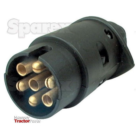 7 Pin Trailer Plug Male with Spade Connectors (Plastic) 12v
 - S.31355 - Farming Parts