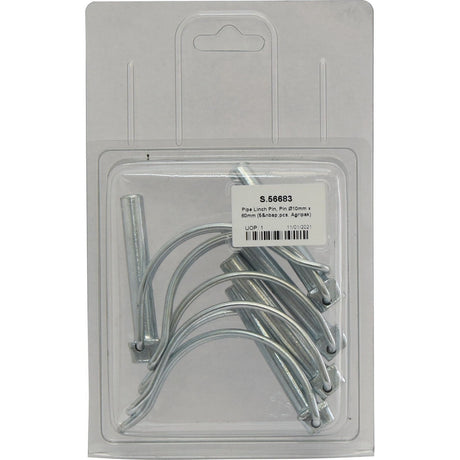 Pipe Linch Pin, Pin⌀10mm x 60mm (5 pcs. Agripak)
 - S.56683 - Farming Parts