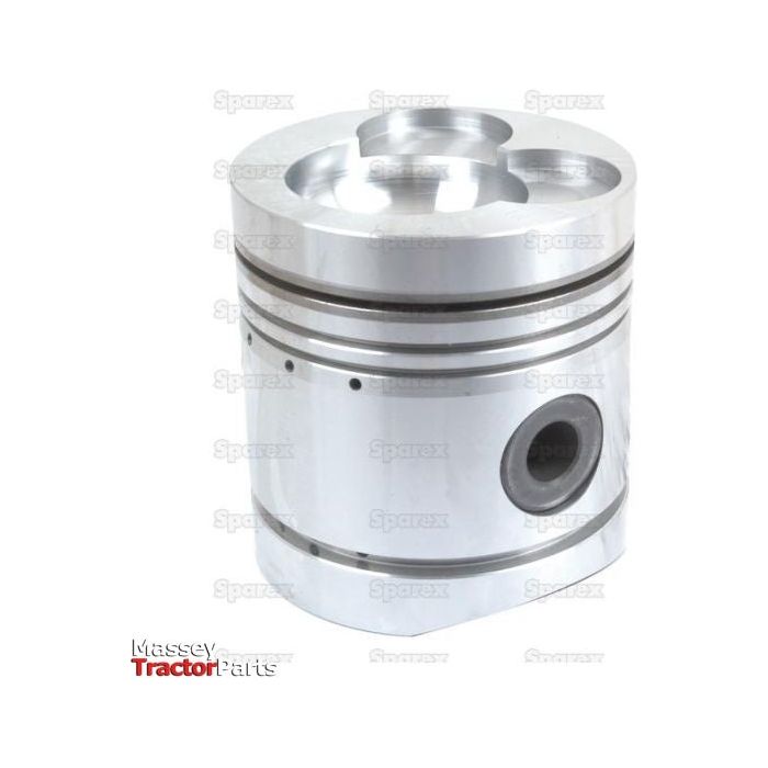 A metallic engine piston with grooves and a hole on its side, featuring the logo "Sparex" at the bottom left corner. The sleek design highlights key specifications such as Piston Length and Compression Height against a clean white background. This is the Piston (0.020'') - S.57838 model.