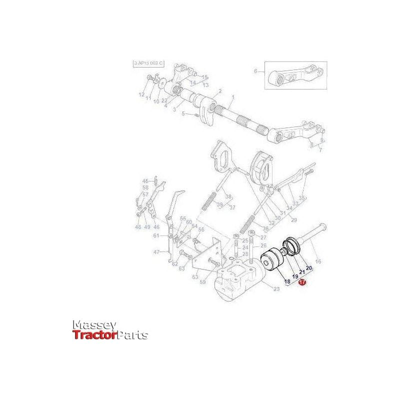 Massey Ferguson Piston Lift Arms - 1693921M93 | OEM | Massey Ferguson parts | Hydraulics-Massey Ferguson-Farming Parts,Hydraulic Cylinders & Rams,Hydraulics,Tractor Hydraulic,Tractor Parts