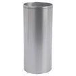 A tall, cylindrical stainless steel container with a smooth, reflective surface, reminiscent of the precision engineering found in the Sparex Piston Liner (Finished), Part No.S.40433.