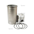 A Sparex Piston Ring and Liner Kit (Sparex Part No. S.57848), featuring a metallic liner, piston, and piston rings set, displayed on a white background.