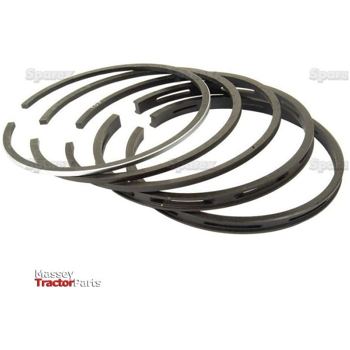 A Sparex Piston Ring and Liner Kit (Part No. S.40430) arranged in a radial pattern against a white background.