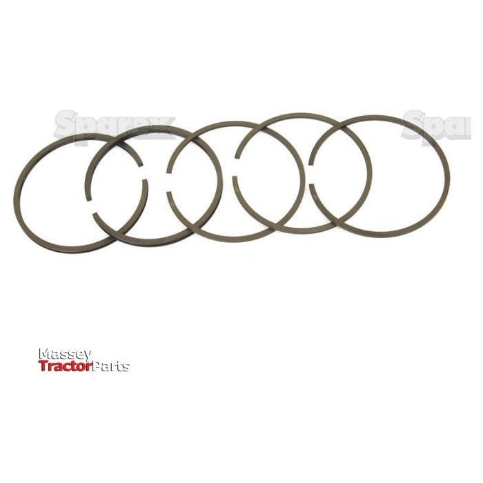 Five piston rings (Sparex Part No. S.41614) arranged in a linear formation on a white background, with the Sparex logo in the bottom left corner.