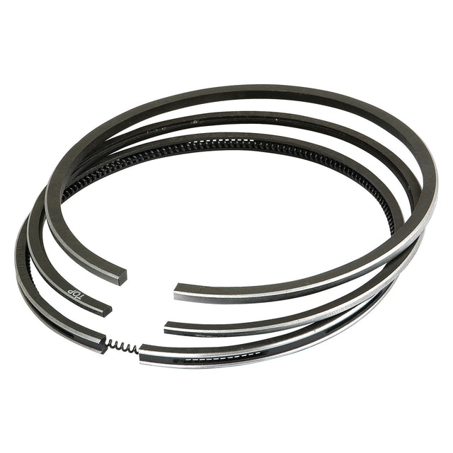 A set of three Sparex Piston Rings (Part No. S.57636) arranged in a circular formation on a white background.