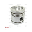 Close-up of a Sparex Piston (Standard) - S.57840 with multiple grooves and a hole on the side, against a white background. The piston features a distinctive top design with indentations, highlighting its precise length and compression height.