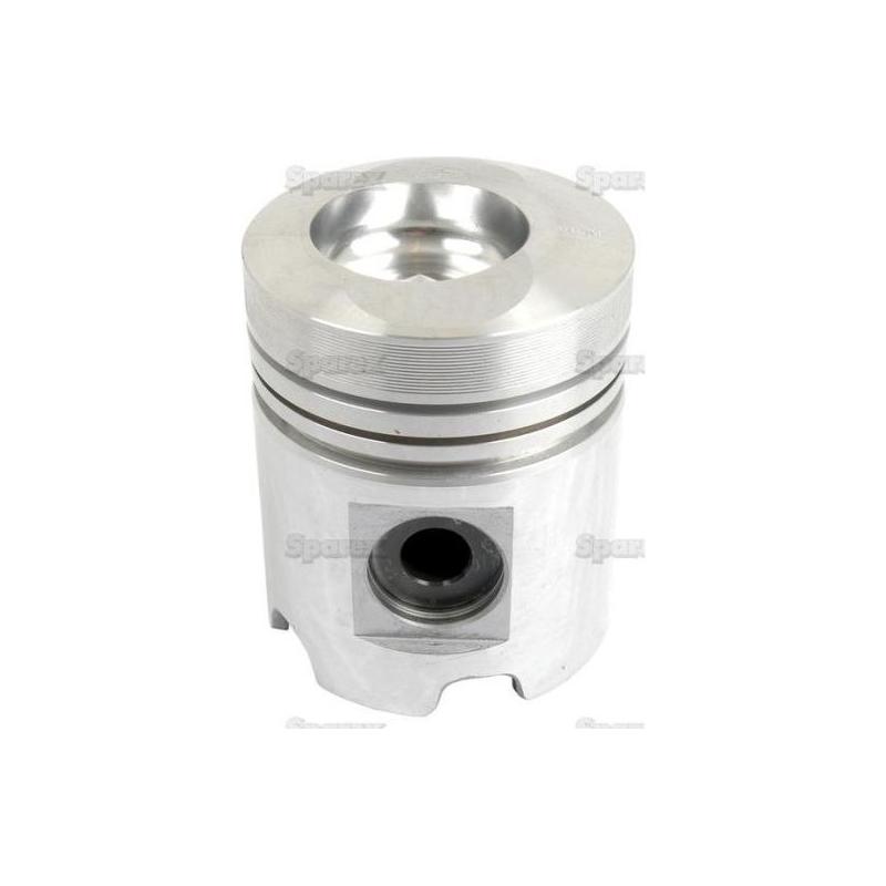 A Sparex Piston (Standard) - S.69943, featuring a ridged top, grooves, and a hole near the bottom, is displayed against a white background, emphasizing its precise compression height.