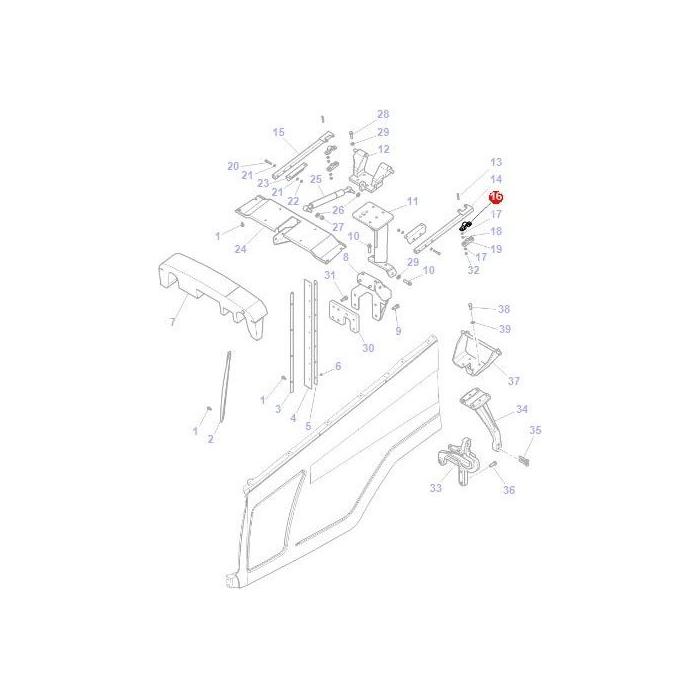Pivot Bracket - 4292129M2 - Massey Tractor Parts
