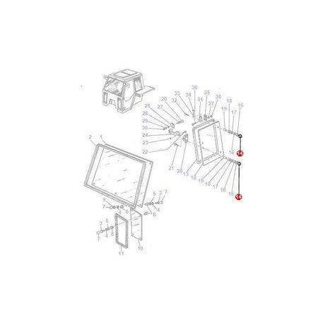 Plastic Cap - 3301571M1 - Massey Tractor Parts