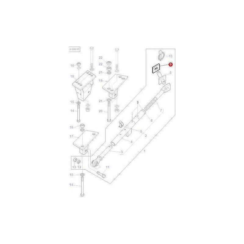Massey Ferguson Plate - 3808970M3 | OEM | Massey Ferguson parts | Linkage-Massey Ferguson-Farming Parts,Linkage,Lower Link Arms & Components,PTO & Linkage,Tractor Parts