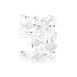Fendt Plug Fixing - F184531030210 | OEM | Fendt parts | Cab Interior-Fendt-Cabin & Body Panels,Farming Parts,Seat Components,Seats & Covers,Tractor Parts