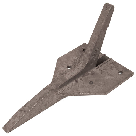 Introducing the Sparex Point Assembly Replacement for Sumo SW119, featuring a pointed edge and a flat mounting plate with holes, perfect for ensuring your equipment is always ready to tackle tough soil. This high-quality metal agricultural plowshare, identified by Sparex Part No. S.22780, guarantees durability and efficiency in your farming needs.