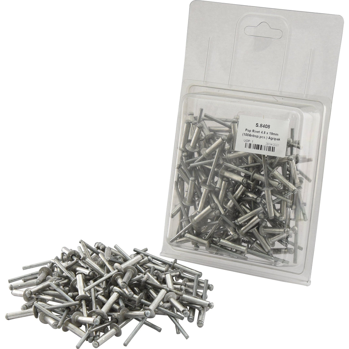 Pop Rivet 4.8 x 19mm (100 pcs.) Agripak
- S.8408 - Massey Tractor Parts