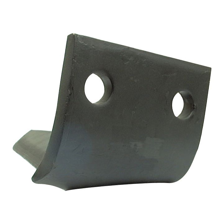 The Sparex Power Harrow Blade 100x12x305mm RH. Hole centers: 60mm, Hole Ø 17mm is a replacement for Maschio with two holes and a curved edge, designed for industrial or mechanical applications. This part fits as: 36100210 | Sparex Part No.S.77281.