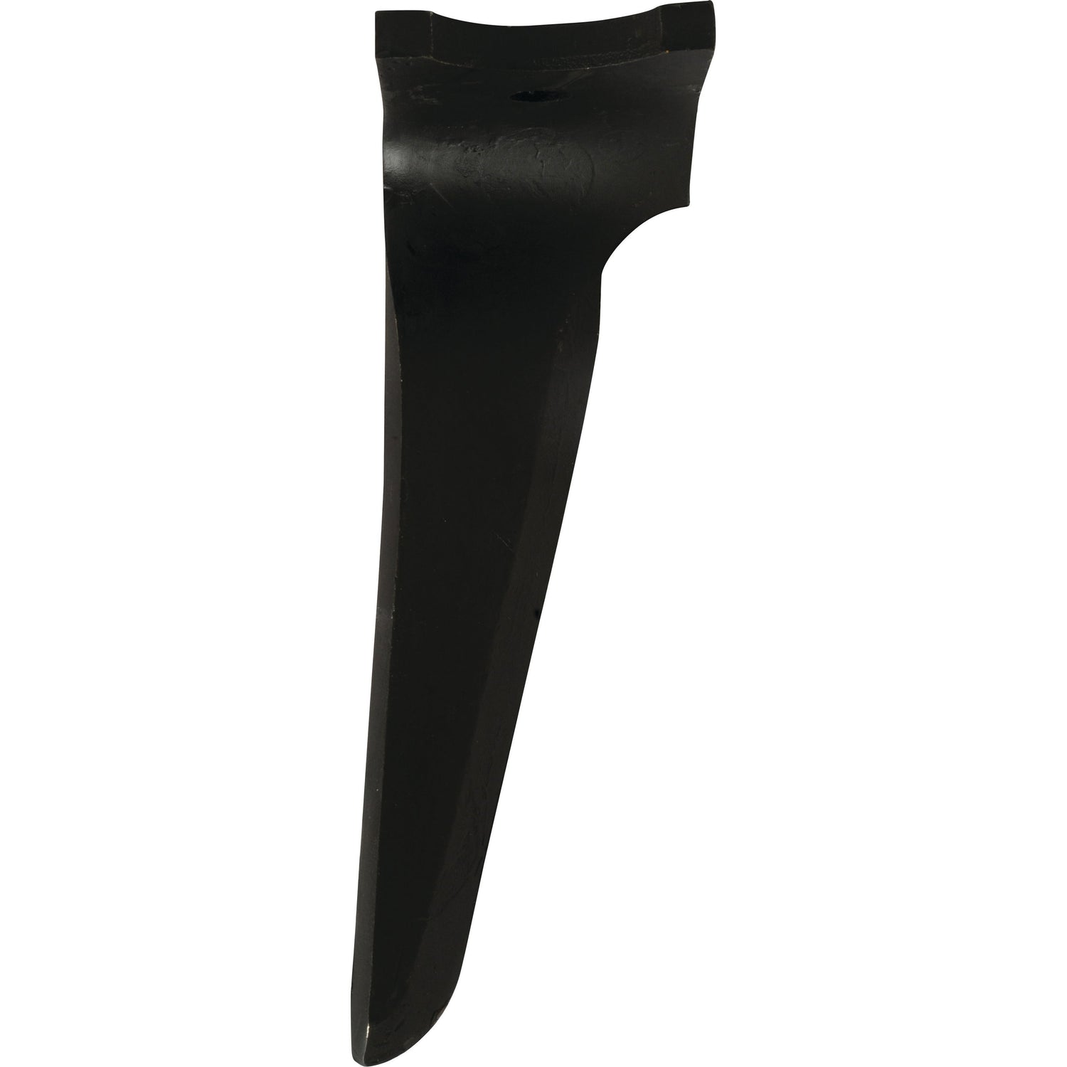 A black, long Power Harrow Blade 100x15x320mm RH with a flat, wide top tapering to a pointed edge, ideal as a Sparex replacement part (Sparex Part No. S.72419), specifically fitting Kverneland as MA46000150.