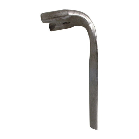 A close-up image of a Sparex Power Harrow Blade, featuring an L-shaped metal design with flattened and slightly curved ends for Easy Fit.