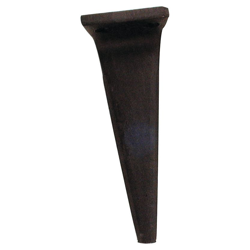 An image of a single black Power Harrow Blade with a flat top and a pointed bottom, commonly used in construction or woodworking to split materials, resembling tools from the Sparex line. This blade measures 112x15x305mm with 20.5mm hole diameters and 60mm hole centers, serving as a replacement for Feraboli models (SKH & MF).