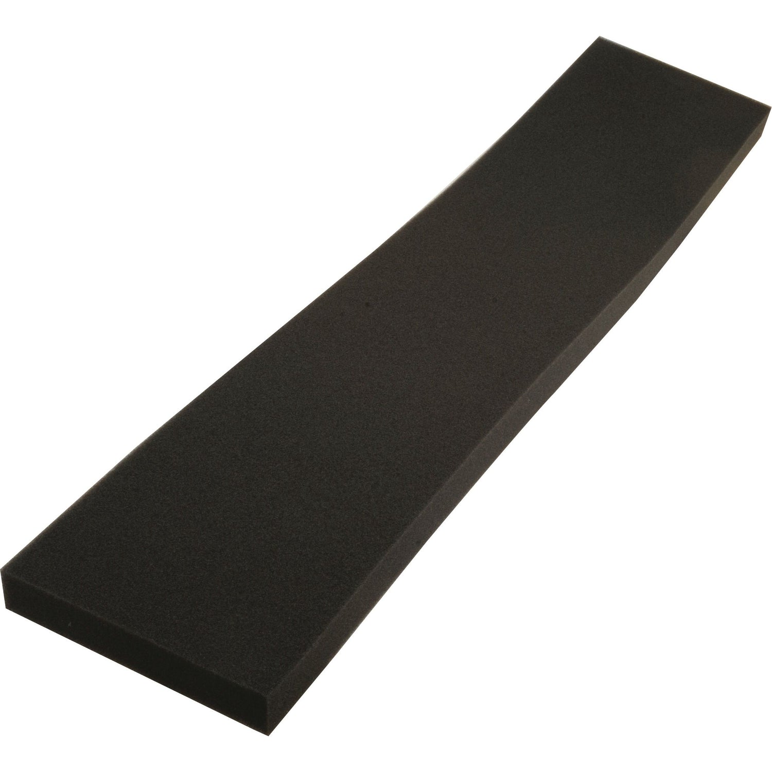 A long, black foam pad with a slightly tapered shape, resembling the high-quality Pre Filter (Sparex Part No.S.105542) by Sparex, placed against a white background.