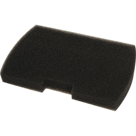 The Sparex Pre Filter (Sparex Part No. S.105543) is a rectangular black foam pad with a small cut-out notch on one side, featuring carbon media for enhanced filtration.