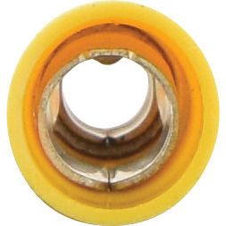 Pre Insulated Bullet Terminal, Standard Grip - Female, 5.0mm, Yellow (4.0 - 6.0mm)
 - S.8557 - Massey Tractor Parts