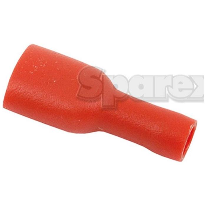 Pre Insulated Spade Terminal - Fully Insulated, Standard Grip - Female, 6.3mm, Red (0.5 - 1.5mm), (Bag )
 - S.12408 - Farming Parts