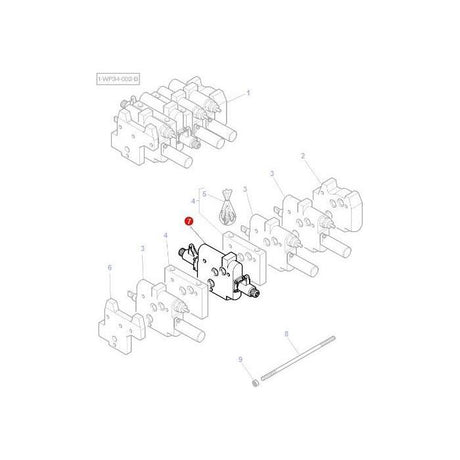 Pressure Valve - 3796943M3 - Massey Tractor Parts