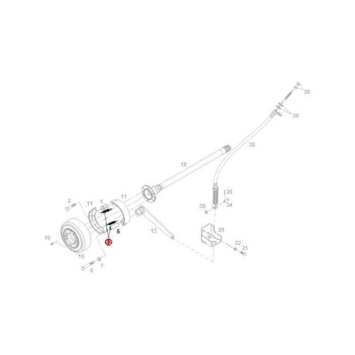 Pulling Spring - F135112150020 - Massey Tractor Parts