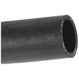 Close-up of the S.56003 Radiator Hose by Sparex, showcasing its sleek black rubber exterior and a cut-open end that reveals its robust interior, emphasizing its ability to handle high working pressure.