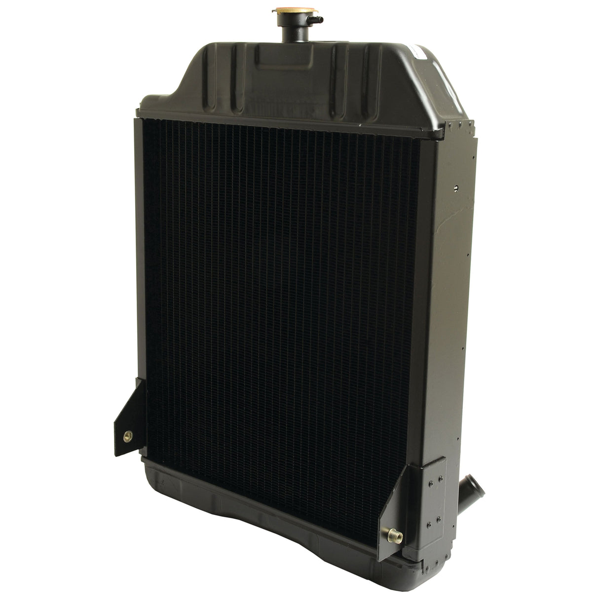 An image of a Sparex Radiator - S.73882 in black, featuring a Ø38mm cap on top, designed to cool engine systems.