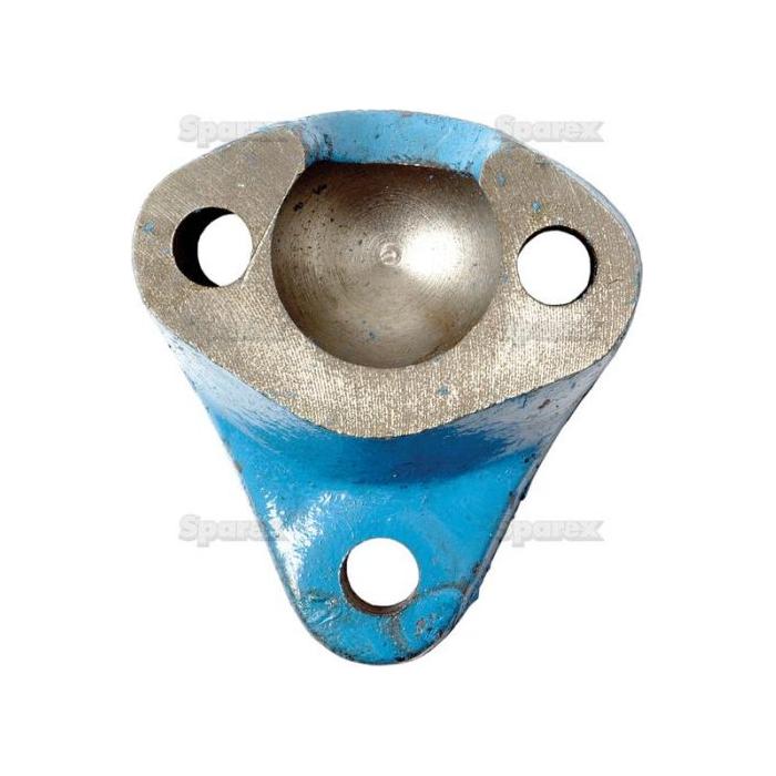 A Sparex Radius Rod Socket (Part No. S.60458) with three bolt holes and an indented center section, reminiscent of a part for Ford / New Holland machinery, viewed from above.