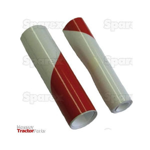 Red and White Reflector Tape, 140mm x 1.12M
 - S.26399 - Farming Parts