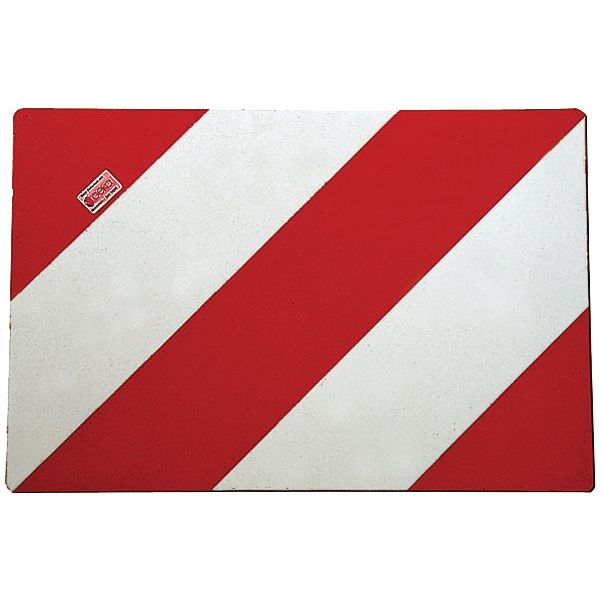 The Reflector Panel by Sparex (Part No. S.35813) is rectangular and measures 423mm x 282mm. It features red and white diagonal stripes with a small square label in the top left corner, matching the typical dimensions of a standard Reflector Panel.