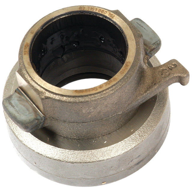 Close-up of a Sparex Clutch Release Bearing - S.72244 featuring a 54mm circular design with a central hole and two protruding tabs on the outer edge, commonly used in clutch release mechanisms.
