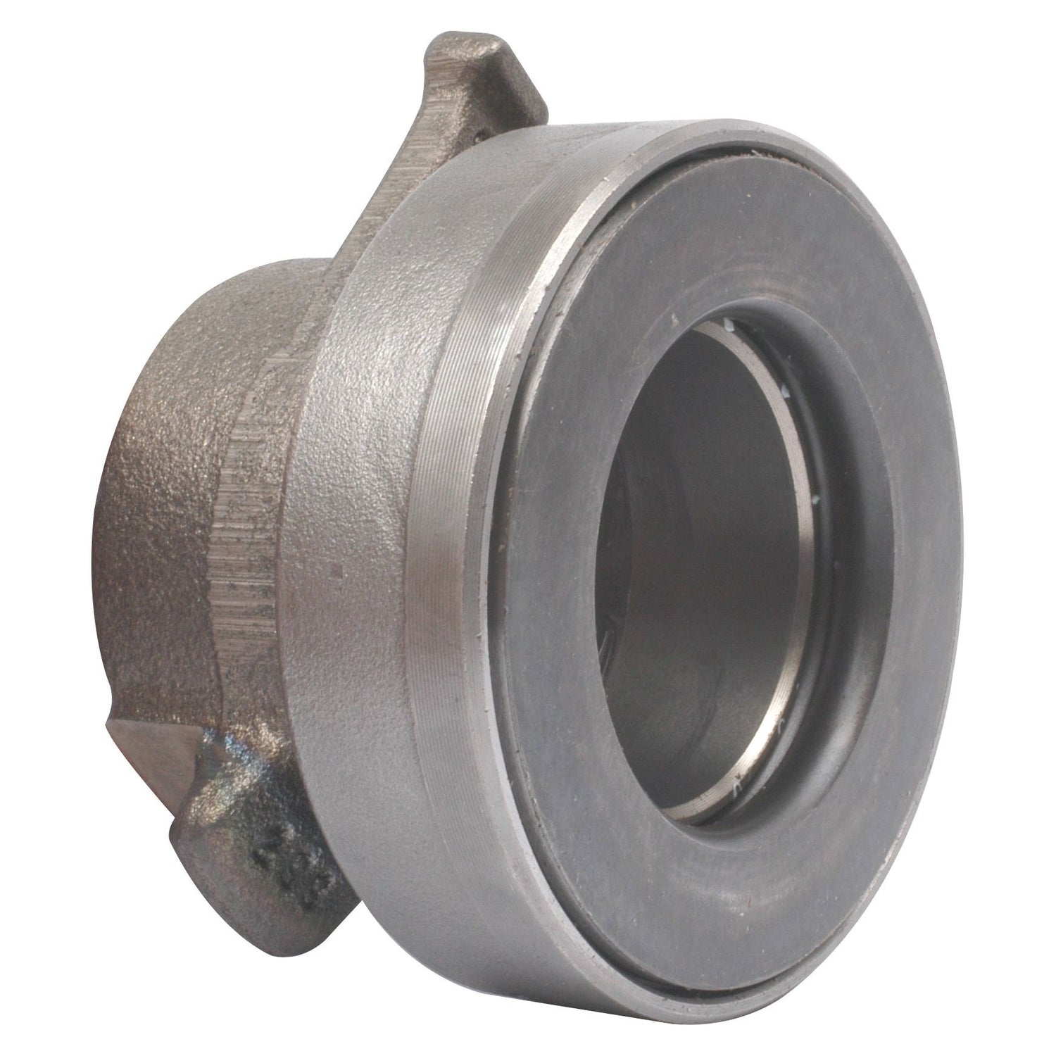 A close-up of a 54mm metal mechanical seal with a cylindrical shape and grooved edges, essential for the Sparex Clutch Release Bearing - S.72244.