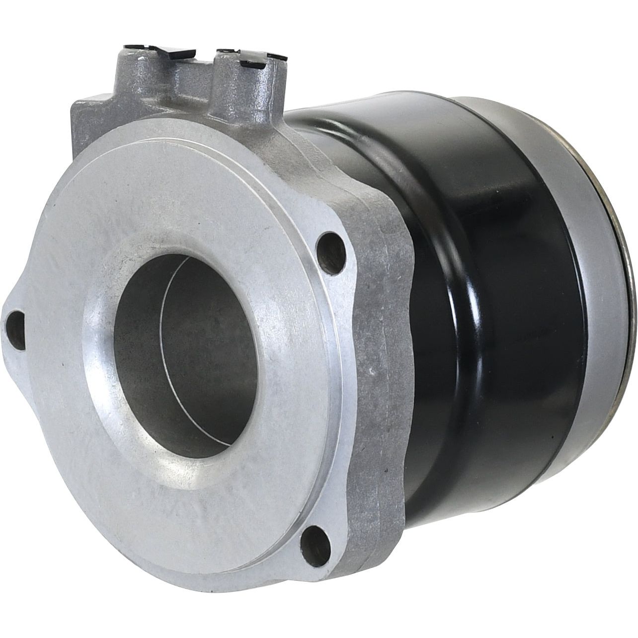 The Sparex Clutch Release Bearing - S.72833, from the renowned brand Sparex, is a mechanical part featuring a cylindrical body with multiple attachment points. It combines metallic and black components and is integrated with EPDM for enhanced durability.