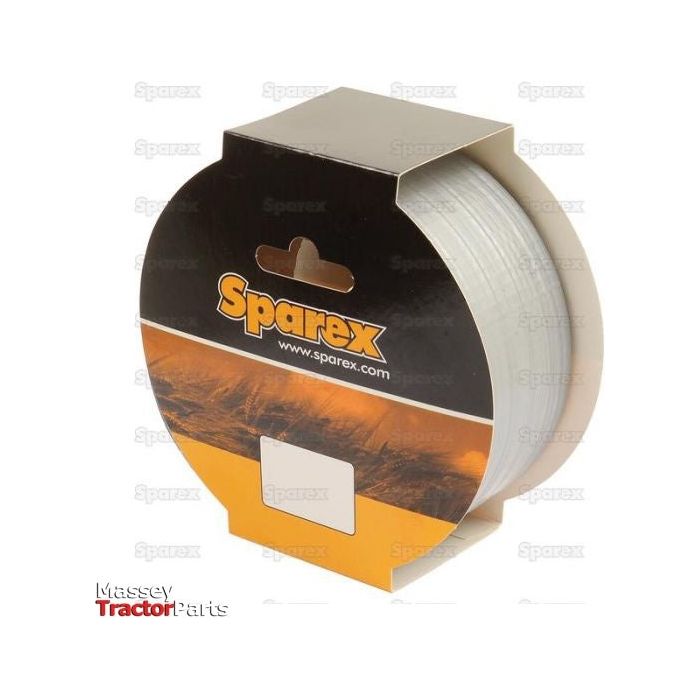 A roll of Sparex Repair and Protection Tape, S.13566, in its packaging, branded with the Sparex logo and website. The packaging features an orange, black, and white color scheme with "Massey Tractor Parts" text in the corner and suitable for reliable use.