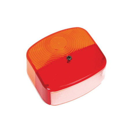 The Sparex Replacement Lens, compatible with models S.35793 - S.35795, features a sleek polycarbonate rear light with a red and orange rectangular design. It includes a white lens and a central screw, offering 3 functions to enhance visibility and safety.