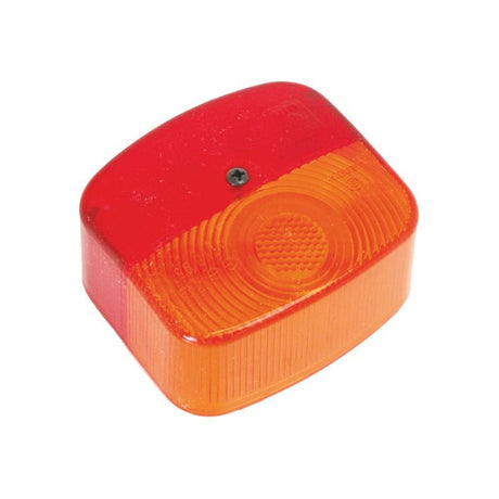 The Sparex Replacement Lens (Sparex Part No. S.35796) fits model S.35793 and is a rectangular red and orange polycarbonate light with a central screw, ideal for signaling or indicating purposes as a replacement lens.