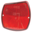 A Replacement Lens, fitting models S.66736 and S.43146 from Sparex, made of red polycarbonate and inscribed with "England SAE Grade 1 87A". This rear right tail light component includes two mounting holes on either side.