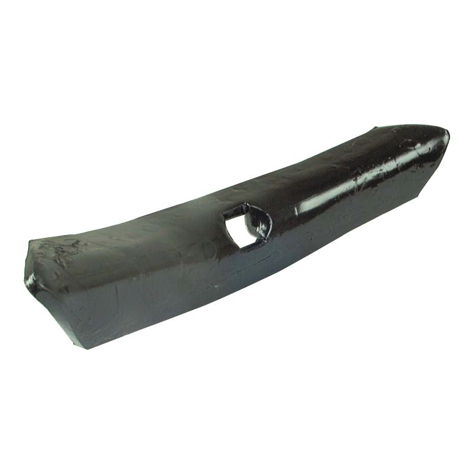 A black, rectangular rubber bumper with a central rectangular cut-out and a hole Ø 10.5mm, known as the Reversible Point 180x40x5mm from Sparex (Part No. S.78683).