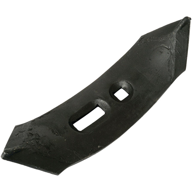 A Sparex Reversible Point, with dimensions of 250x65x8mm and hole centers at 35/60mm, featuring two rectangular holes in the middle and pointed edges on both ends, designed to fit Kverneland 193570 Universal Tractors (Sparex Part No. S.79372).