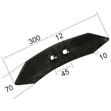 Reversible point 300x70x10mm Hole centres 45mm
- S.79386 - Massey Tractor Parts