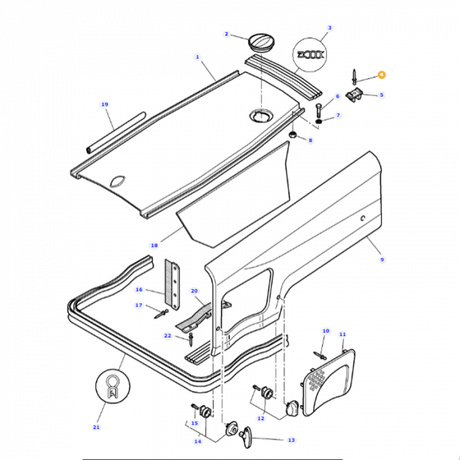 Rivet - 3010021X1 - Massey Tractor Parts