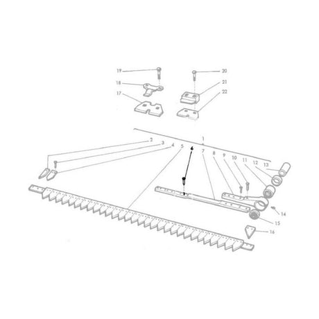 Rivet Spring to Blade - 1441934X1 - Massey Tractor Parts